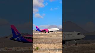 Wizz Air Airbus A321271NX 9JWDI landing at TFS from FCO wizzair airbus airport landing [upl. by Remle]