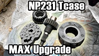 Jeep NP231 Tcase Wide Chain6 Pinion Upgrade [upl. by Nohsreg]