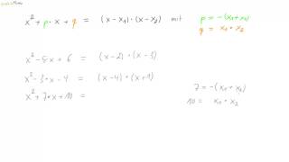 Nullstellen von quadratischen Funktionen Teil 5  Satz von Vieta [upl. by Olegna]
