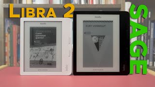 Kobo Libra 2 vs Kobo Sage RECENSIONE e CONFRONTO dei nuovi ebook reader [upl. by Gagliano]