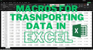 Macros for Transporting Data in Excel  Amatya Technical [upl. by Nosduh]