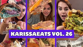 Eating Street Food for a Full Day in NYC  Raising Canes amp Texas  KarissaEats Compilation Vol 26 [upl. by Ardnwahsal]