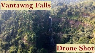 Vantawng Waterfall Mizoram Drone Shot [upl. by Esele889]