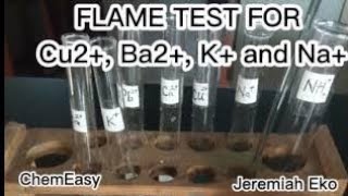 flame test for copper barium potassium and sodium ion [upl. by Jaquith]