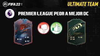 TOP 20 MEJORES DELANTEROS PREMIER LEAGUE POR RANGO DE PRECIO FIFA 22 DE PEOR A MEJOR [upl. by Rois20]