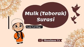 Mulk Taborak surasi yozuvi bilan birga oson yodlang [upl. by Autrey]