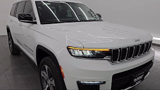 2023 Jeep Grand Cherokee L Limited Bright White Clearcoat Used walk around for sale in Fond Du Lac [upl. by Zephan234]