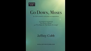 Go Down Moses SAB  Jeffrey Cobb MIDI Recording [upl. by Cheney]