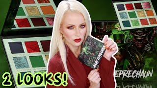 NEW Klarity Kosmetics ANGRY LEPRECHAUN Palette Review  2 Looks [upl. by Aicital516]