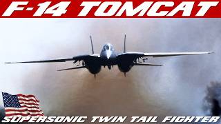 F14 Tomcat  History Of Grumman TwinEngine TwinTail VariableSweep Wing Fighter Aircraft [upl. by Fallon]