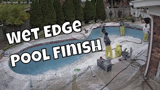 WetEdge Signature Matrix Pool Finish Installation [upl. by Aeiram]