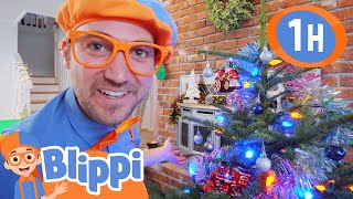 Blippi Decorates The Christmas Tree  Holiday Educational Videos For Kids [upl. by Bal]