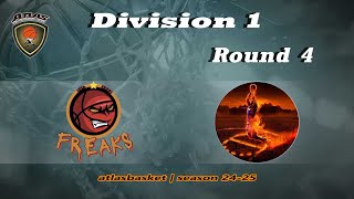 Atlasbasket  Div 1Round 4  FREAKS vs ΡΟΥΚΟΥΝΕΣ [upl. by Akiemahs508]