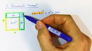 2 Binomische Formel einfach erklärt bildlich und rechnerisch [upl. by Hsirrap749]