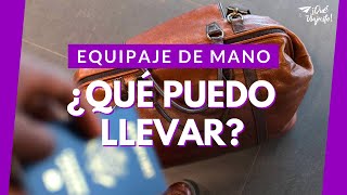 EQUIPAJE DE MANO para avión [upl. by Noreik]