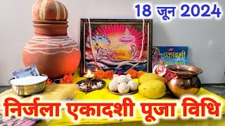 निर्जला एकादशी  निर्जला एकादशी की सरल पूजा विधि  Nirjala Ekadashi Puja vidhi 2024 [upl. by Eciralc618]