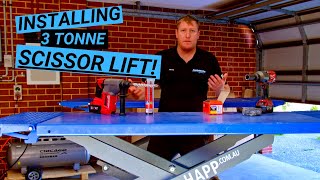 SCISSOR LIFT Installation  Ultimate Detailers Garage Build  Episode 3 [upl. by Annovahs]