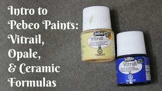 Pebeo Paints Vitrail Opale amp Ceramic Part 1 [upl. by Enirehtahc278]