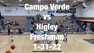 Campo Verde vs Higley Freshman 13122 [upl. by Feledy]