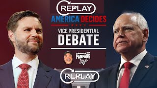 WATCH FULL REPLAY 2024 VicePresidential Debate With JD Vance vs Tim Walz [upl. by Licht]