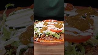 Tostadas de Harina con frijoles y carne molida  shorts alexygabyvlogs tostadas [upl. by Bywaters]