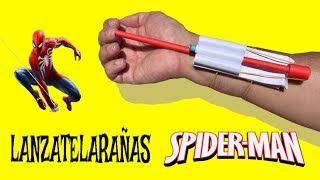 Como hacer un Lanza telarañas de Spiderman Wed shooter [upl. by Attayek91]