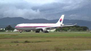 Malaysia Airlines Airbus A330300 Taking Off 【WBKK】 [upl. by Avruch]