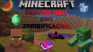 Trading Hall Minecraft Bedrock 121 [upl. by Aikat162]