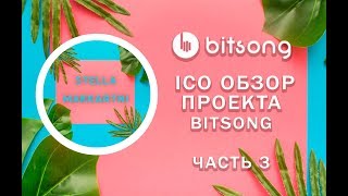 BITSONG  Обзор ICO проекта Часть 3 [upl. by Elyak464]