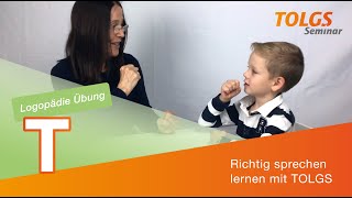 Logopädie Übung für Kinder – Lautbildung T [upl. by Phelips437]