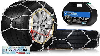 Snow Tire Chains for Car SUV Pickup Trucks Choose Your Size from Review [upl. by Lietman]