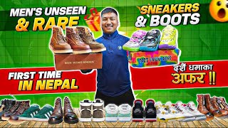 दशैँ विशेष Mens Stylish Leather Boots😱High Quality🔝 Sneakers Price in Nepal 2024 [upl. by Rafaela]