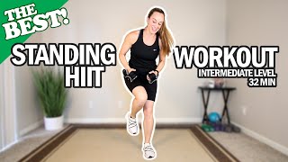 THE BEST Standing HIIT Workout For Seniors  Intermediate Level  Weights Optional  32Min [upl. by Neerhtak]