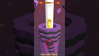 Level 195 in Stack Ball 3D 🎉 Epic Crash Down [upl. by Nhguavahs848]