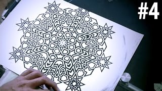 How To Draw Islamic Art  8 Phases Of The Moon 4 [upl. by Araek]