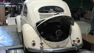 Alans 1200cc 1954 VW Oval Beetle on the Dyno [upl. by Ientirb]