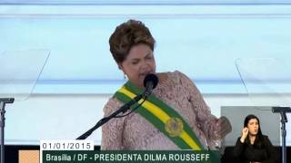 Presidenta Dilma Rousseff discursa à nação no parlatório do Palácio do Planalto [upl. by Seline]