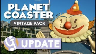 🤡 Scenery Overview  Vintage Pack DLC Update  Planet Coaster [upl. by Edita208]