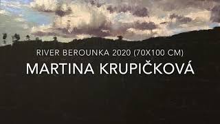 Oil painting  River Berounka 2020 70x100 cm by Martina Krupickova [upl. by Assetniuq]