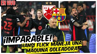 BARCELONA IMPARABLE golea 52 en Belgrado HANSI FLICK tiene su máquina goleadora  Champions League [upl. by Ecinad]