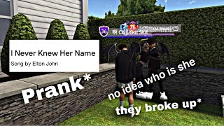 Avakin life Prank Asking Random girl in Public Why you cheated on me they broke up💥💀😭 [upl. by Cristal]