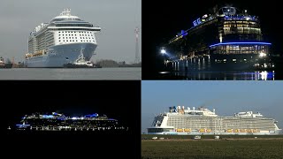 4K  Amazing OVATION OF THE SEAS Ems River Conveyance  Day to Night Experience [upl. by Analla]