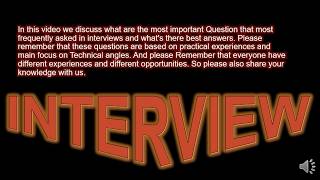 INSTRUMENTATION INTERVIEW QUESTION ANSWERS PART 1  CONTROL LOOP  INSTRUMENTATION KNOWLEDGE [upl. by Malinda226]