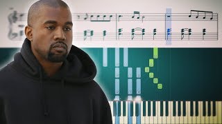 Homecoming  Kanye West Chris Martin  Piano Tutorial  SHEETS [upl. by Haelat392]