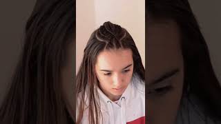 Tutorial for easy cornrow hairstyle 😍 [upl. by Nasus996]