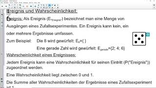 Wahrscheinlichkeitsrechnung 03 Grundbegriffe Ereignis Wahrscheinlichkeit Gegenereignis [upl. by Curnin]