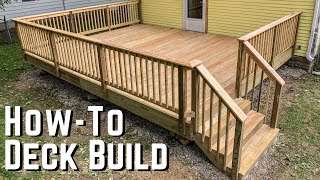 How To Build A Deck  DIY Home Improvement [upl. by Selyn977]