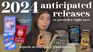 50 anticipated book releases to preorder right now for 2024📚💘✨ romance fantasy amp mystery books [upl. by Marmion798]