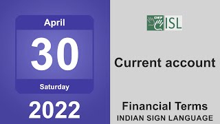 Current account Financial term April 30th [upl. by Kciderf954]