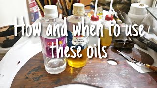 How and when to use linseed oil and Turpentine oil in oil paints [upl. by Nale]